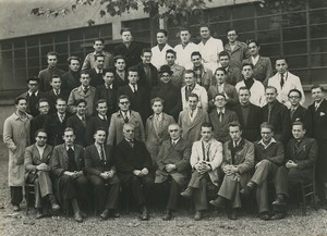 France Paris School of Electrical and Industrial Mechanics Violet Old Photo 1946