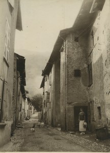 France Provence La Turbie a Street Old Pictorialist Photo 1910