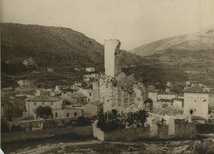 France la Turbie Tropaeum Alpium Trophy of the Alps Old Pictorialist Photo 1910