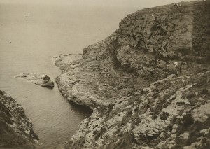 France Brittany Cap Frehel seaside Old Pictorialist Photo 1910