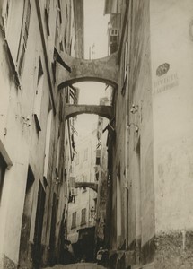Italy San Remo narrow street old town Old Pictorialist Photo 1910 #2