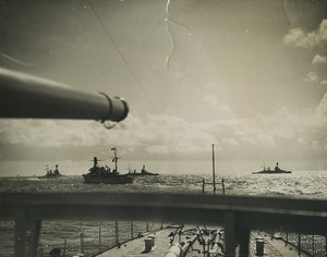 France Military Warships naval exercises Old Photo 1935