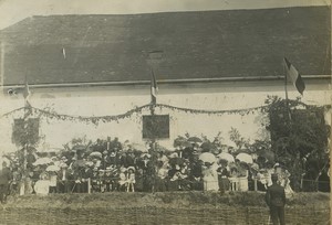 France Laon Artillery Quarter party army cavalry Capt. Terriere Old Photo 1920's