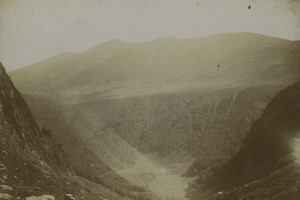 France Hiking in Pyrenées Mountains Old snapshot Photo 1900