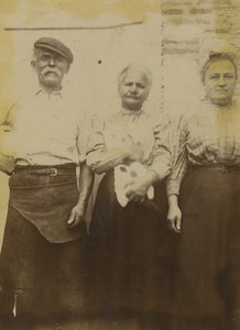 France group portrait Old snapshot Photo 1900