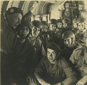 France Military Airplane Foreign Legion Paratroopers? Old snapshot Photo 1950
