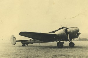 France Aviation Avion Lockheed Model 10 Electra? Ancienne Photo Amateur 1950