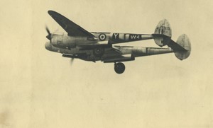 France Aviation Airplane Lockheed P-38 Lightning W-4 Old snapshot Photo 1950 #4