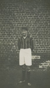 France sports sporting Football Soccer player USMC Old snapshot Photo 1950