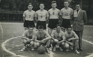 France sports Amateur football team soccer Old snapshot Photo 1935