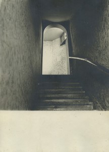 France Arc de porte en haut d'un escalier Ancienne Photo Studio 1930