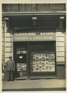 France Bordeaux Bureaux du Groupe Collaboration de Gascogne Ancienne Photo Studio 1942