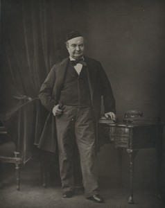 France Writer Sainte-Beuve Galerie Contemporaine Old Studio Photo Bertall 1880