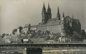 Germany Meissen panorama Albrechtsburg castle Old Press Photo 1970