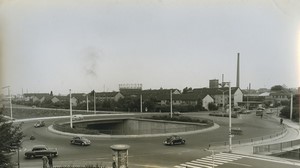 Germany Bonn Endenich Bundesstraße 9 roundabout Old Press Photo 1970