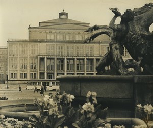 Allemagne Leipzig Opera Place Karl-Marx Ancienne Photo de Presse 1964