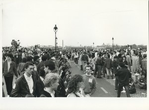 France Paris Manistation des Etudiants contre la Loi Savary Ancienne Photo Colacicco 1984 #2
