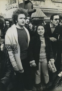 France Paris Michel Field Student protest against Debré law Old Photo 1973 #6