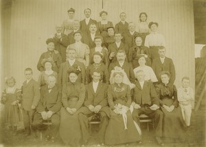 France Lille portrait de groupe Famille? Ancienne Photo Studio Cassard 1900 #1