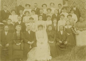 France Lille portrait de groupe Famille? Ancienne Photo Studio Cassard 1900 #2