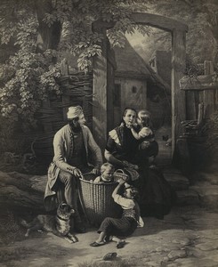 Germany Berlin Meyerheim the hour of repose Old Studio Photo Schauer 1880