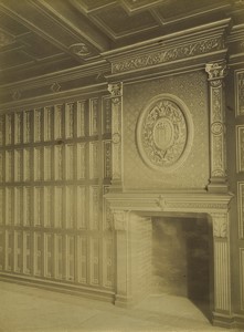 France chateau de Blois cabinet de Catherine de Médicis cheminée Ancienne Photo Studio 1890
