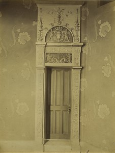 France chateau de Blois Porte de la Salle des Gardes de Catherine de Medicis Ancienne Photo Studio 1890