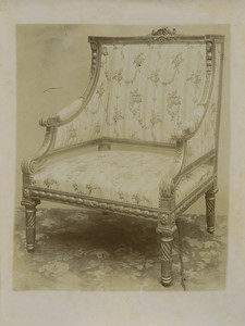 Belgium Brussels Vander Voort Furniture armchair Old Studio Photo 1910 #2
