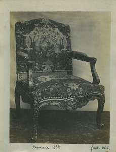 Belgique Bruxelles Meubles d'art Vander Voort fauteuil Ancienne Photo Studio 1910 #4