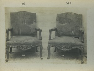 Belgique Bruxelles Meubles d'art Vander Voort fauteuil Ancienne Photo Studio 1910 #8