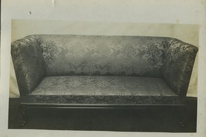 Belgique Bruxelles Meubles d'art Vander Voort Sofa Canapé Ancienne Photo Studio 1910