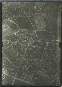 France Paris Auteuil Panorama #7 WWI Old Aerial View Photo 1918