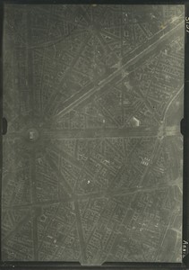 France Paris Place de l'Etoile Arc de Triomphe WWI Ancienne Photo Aerienne Militaire 1918