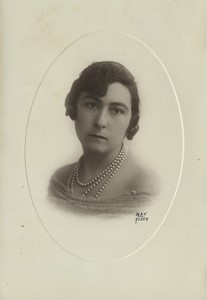 Algerie Alger Dame Portrait Ancienne Photo Studio Max 1948