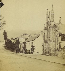 Irlande du Nord Rostrevor Eglise presbytérienne Ancienne Photo Studio 1870