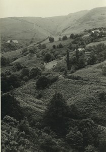 France Basque Country Sare Countryside Old Snapshot Photo 1950's