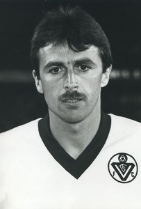 Football Soccer 1989 Girondins de Bordeaux Klaus Allofs Old Studio Photo