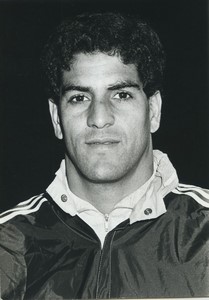 Football Soccer 1987 Chamois Niortais Azzedine Amanallah Old Studio Photo