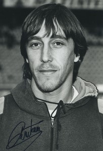Football Soccer 1988 OGC Nice André Amitrano Old Studio Photo Signed