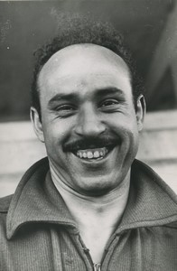 Football Soccer 1954 RC Lens Arribi Mokhtar Old Studio Photo