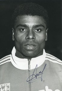 Football Soccer 1994 RC Lens Hervé Arsene Old Studio Photo Signed
