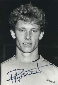 Football Soccer 1986 Racing Paris Philippe Avenet Old Studio Photo Signed