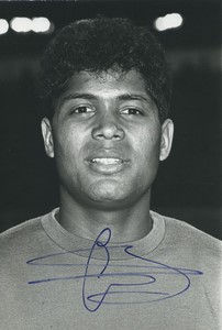 Football Soccer 1987 FC Nantes Jean Pierre Bade Old Studio Photo Signed