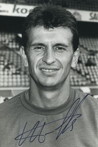 Football Soccer 1989 Montpellier HSC Pascal Baills Old Studio Photo Signed
