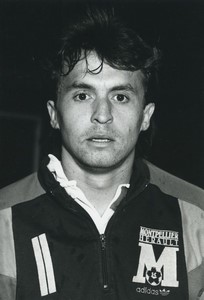 Football Soccer 1994 Montpellier HSC Claude Barrabé Old Studio Photo