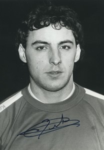 Football Soccer 1979 A.J. Auxerre Claude Barret Old Studio Photo Signed