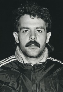 Football Soccer 1987 Chamois Niortais Jean Michel Bassot Old Studio Photo