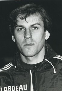 Football Soccer 1985 Girondins de Bordeaux Patrick Battiston Old Studio Photo