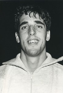 Football Soccer 1987 Chamois Niortais Jacky Belabde Old Studio Photo
