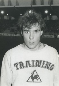 Football Soccer 1980 AS Monaco Bruno Bellone Old Studio Photo